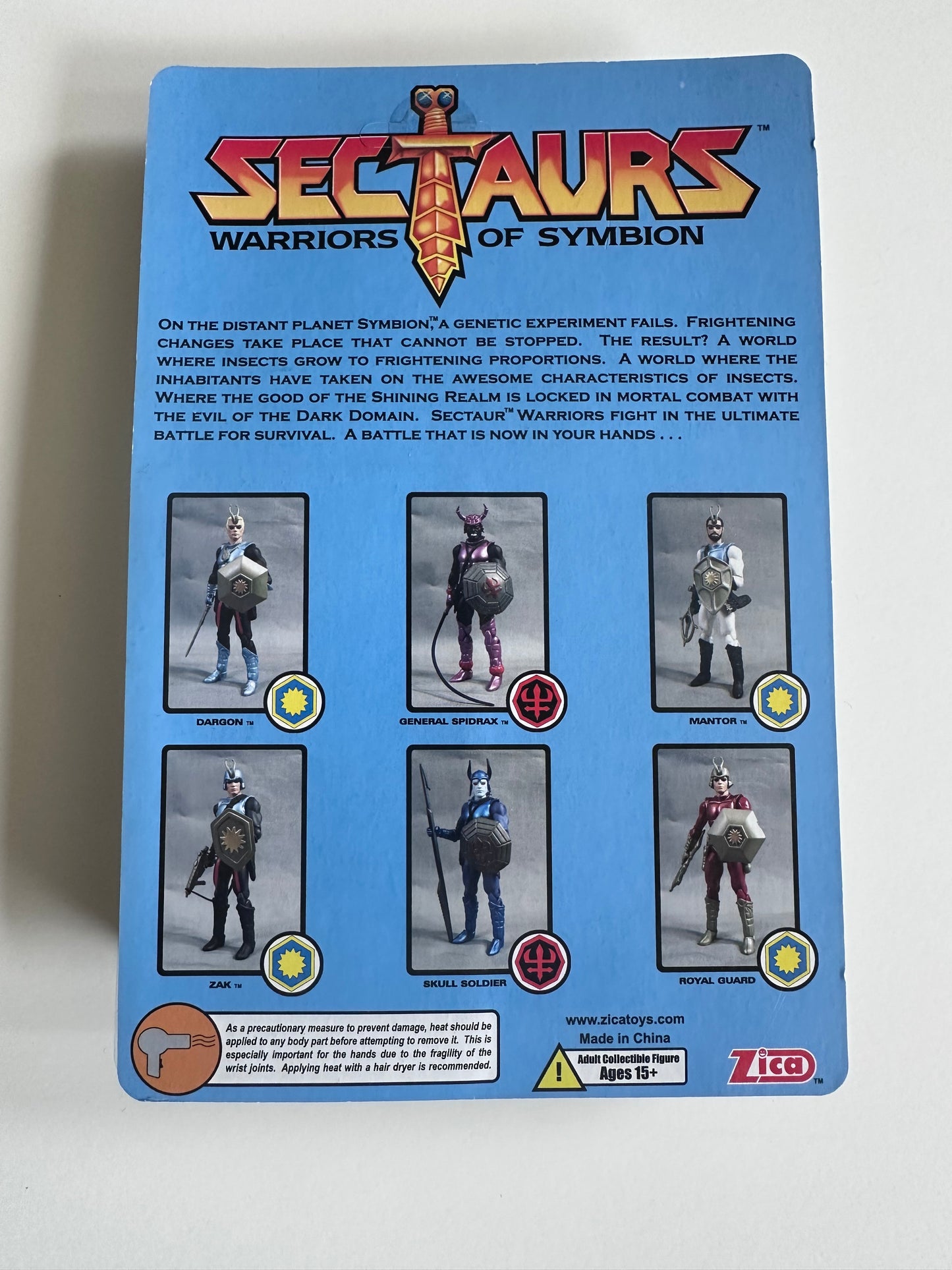 Sectaurs Warriors of Symbion 3.75”/1:18 scale Zak action figure (MOC)