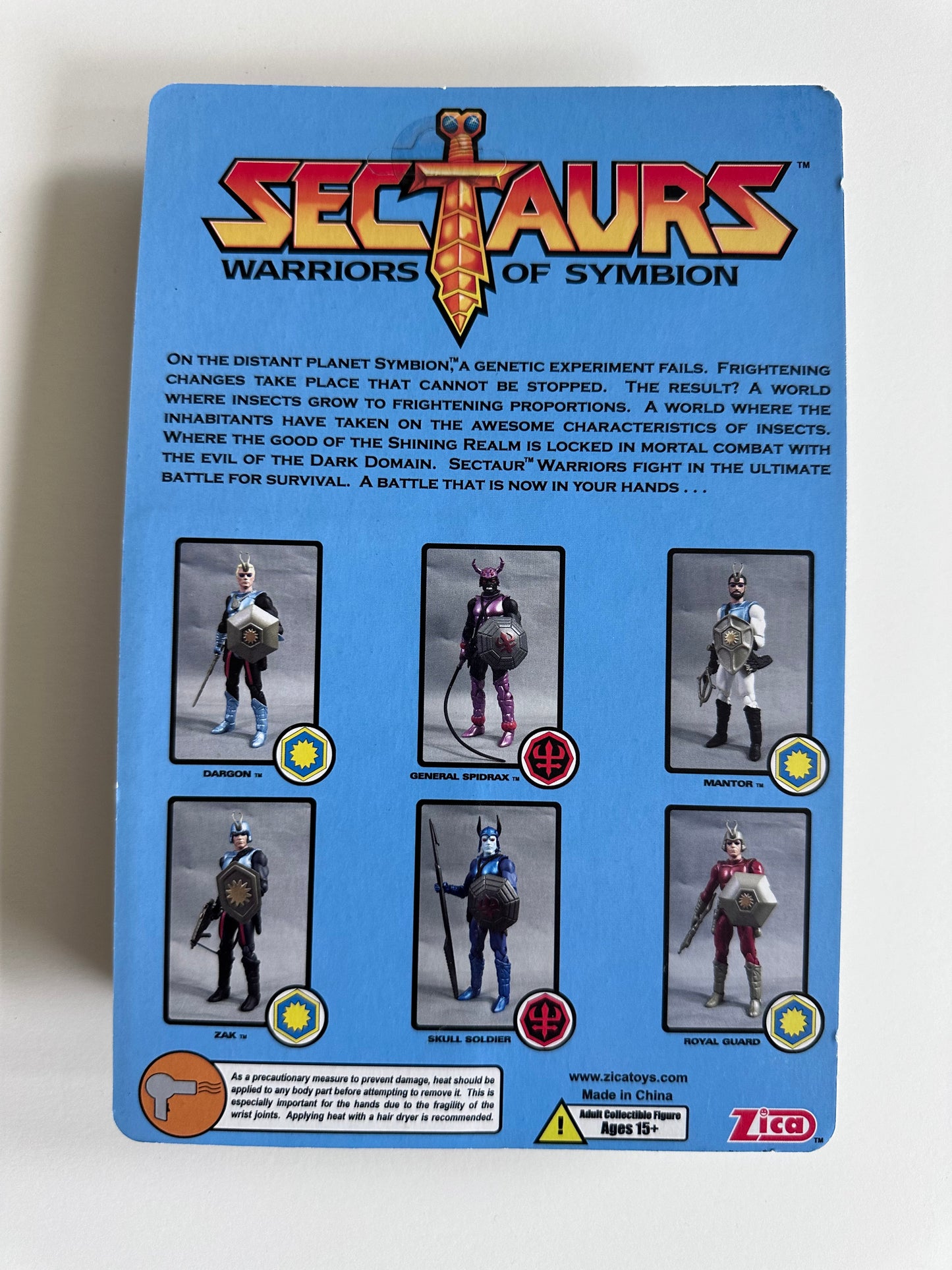 Sectaurs Warriors of Symbion 3.75”/1:18 scale Mantor action figure (MOC)