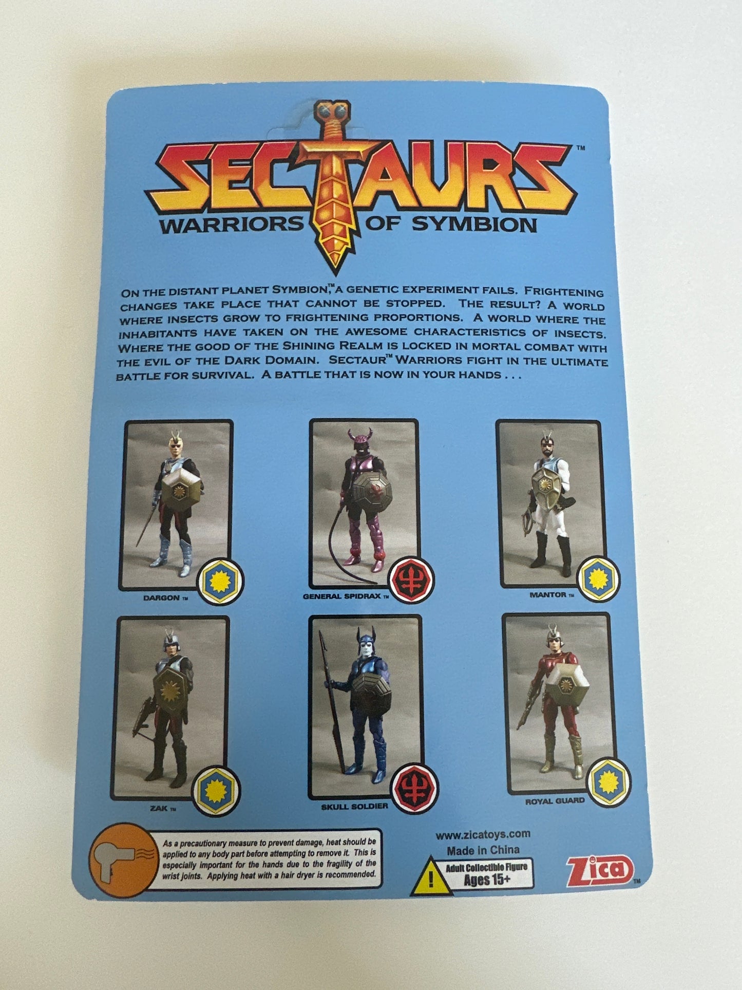 Sectaurs Warriors of Symbion 3.75”/1:18 scale Dargon action figure (MOC)