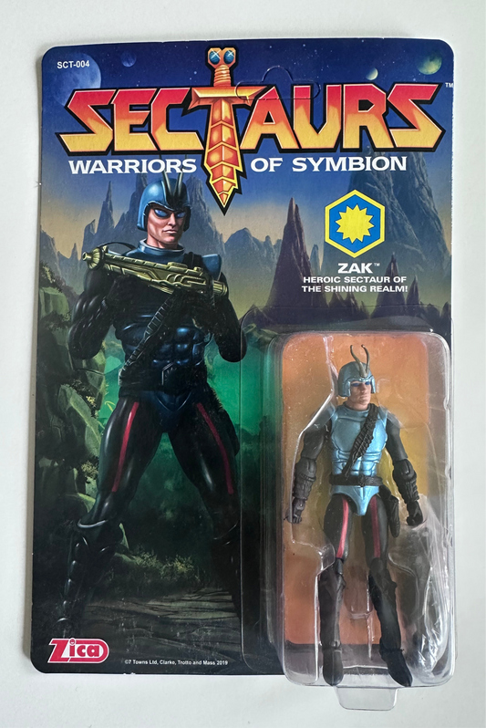 Sectaurs Warriors of Symbion 3.75”/1:18 scale Zak action figure (MOC)