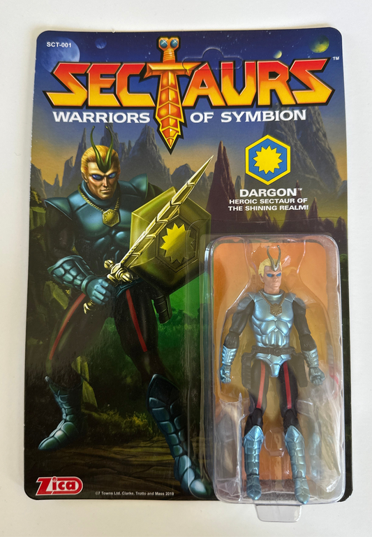 Sectaurs Warriors of Symbion 3.75”/1:18 scale Dargon action figure (MOC)